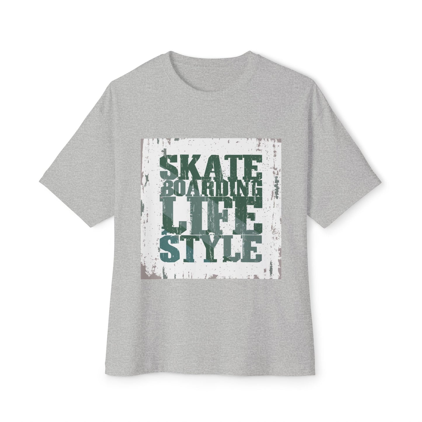 Skateboarding Lifestyle Oversized Boxy Tee - Men's Graphic T-Shirt