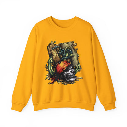 Pirate Themed Crewneck Sweatshirt, Cozy Men's Sweatshirt, Halloween Apparel, Gift for Sailors, Casual Streetwear