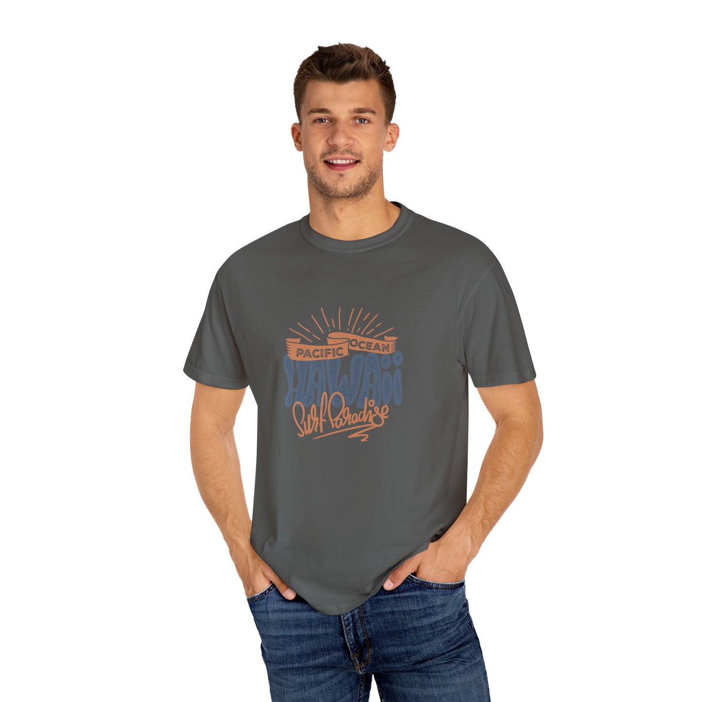 Hawaii Graphic Men's  T-Shirt - Pacific Ocean Surf Vibes