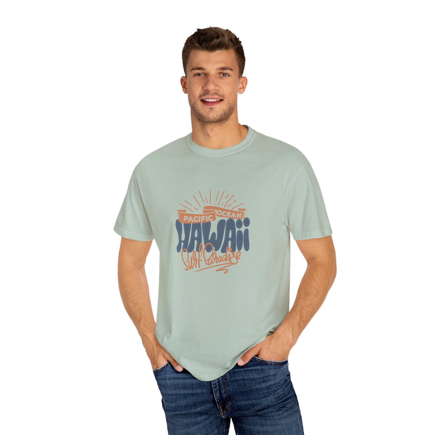Hawaii Graphic Men's  T-Shirt - Pacific Ocean Surf Vibes