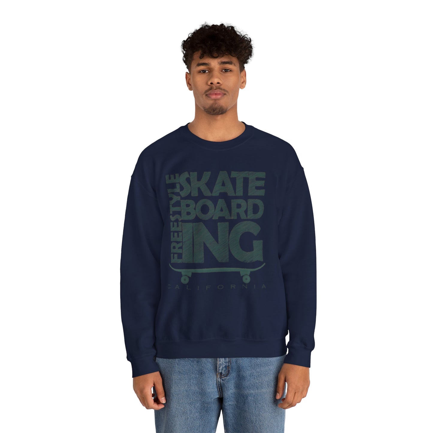 Skateboarding Crewneck Sweatshirt - Men's Heavy Blend™