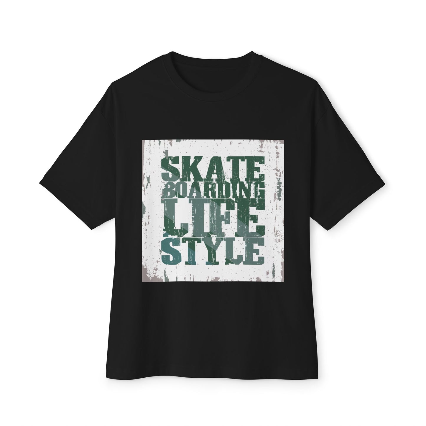 Skateboarding Lifestyle Oversized Boxy Tee - Men's Graphic T-Shirt
