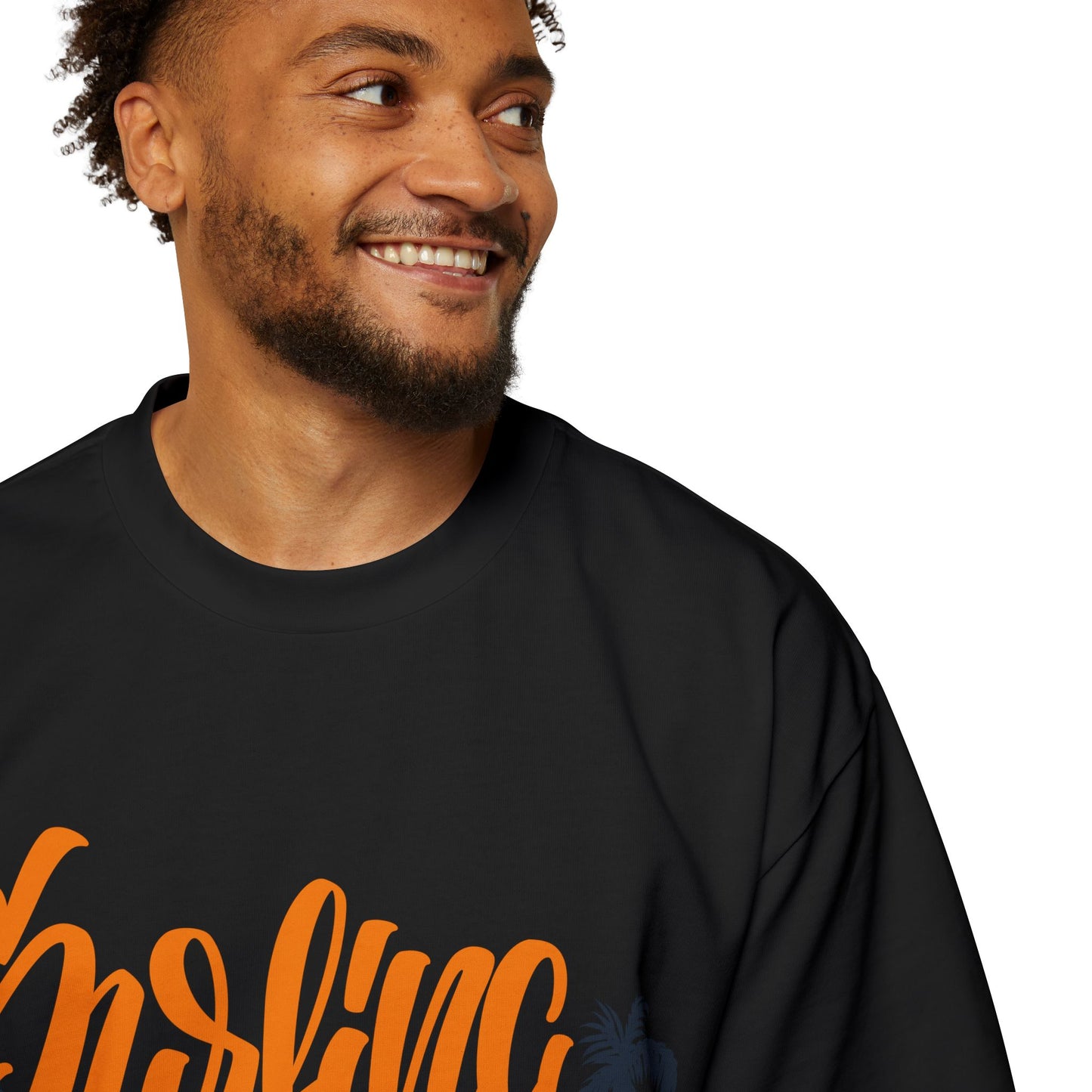 Surf Vibes Men's Heavy Oversized Tee - Perfect for Beach Days & Casual Outings