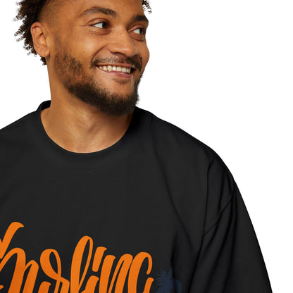 Surf Vibes Men's Heavy Oversized Tee - Perfect for Beach Days & Casual Outings