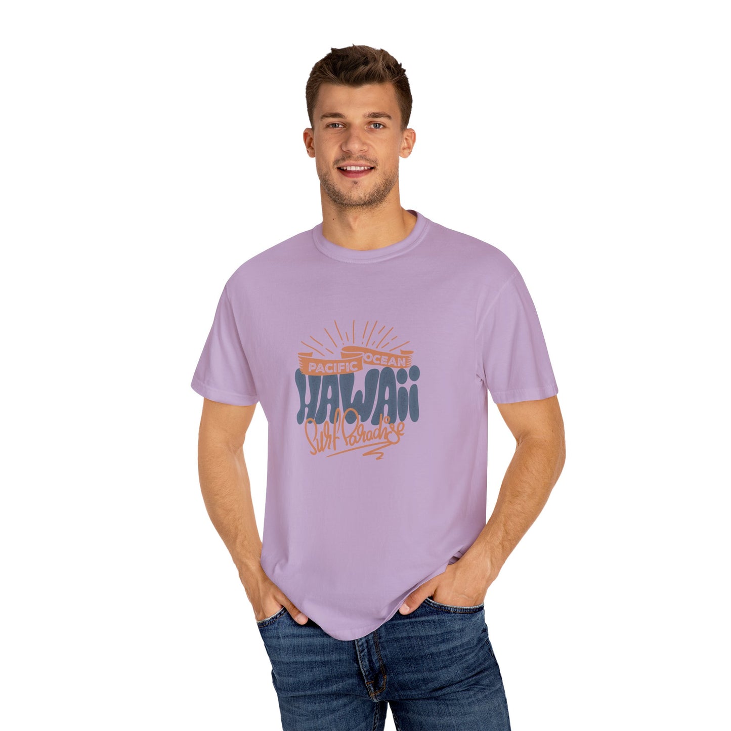Hawaii Graphic Men's  T-Shirt - Pacific Ocean Surf Vibes