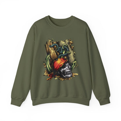 Pirate Themed Crewneck Sweatshirt, Cozy Men's Sweatshirt, Halloween Apparel, Gift for Sailors, Casual Streetwear