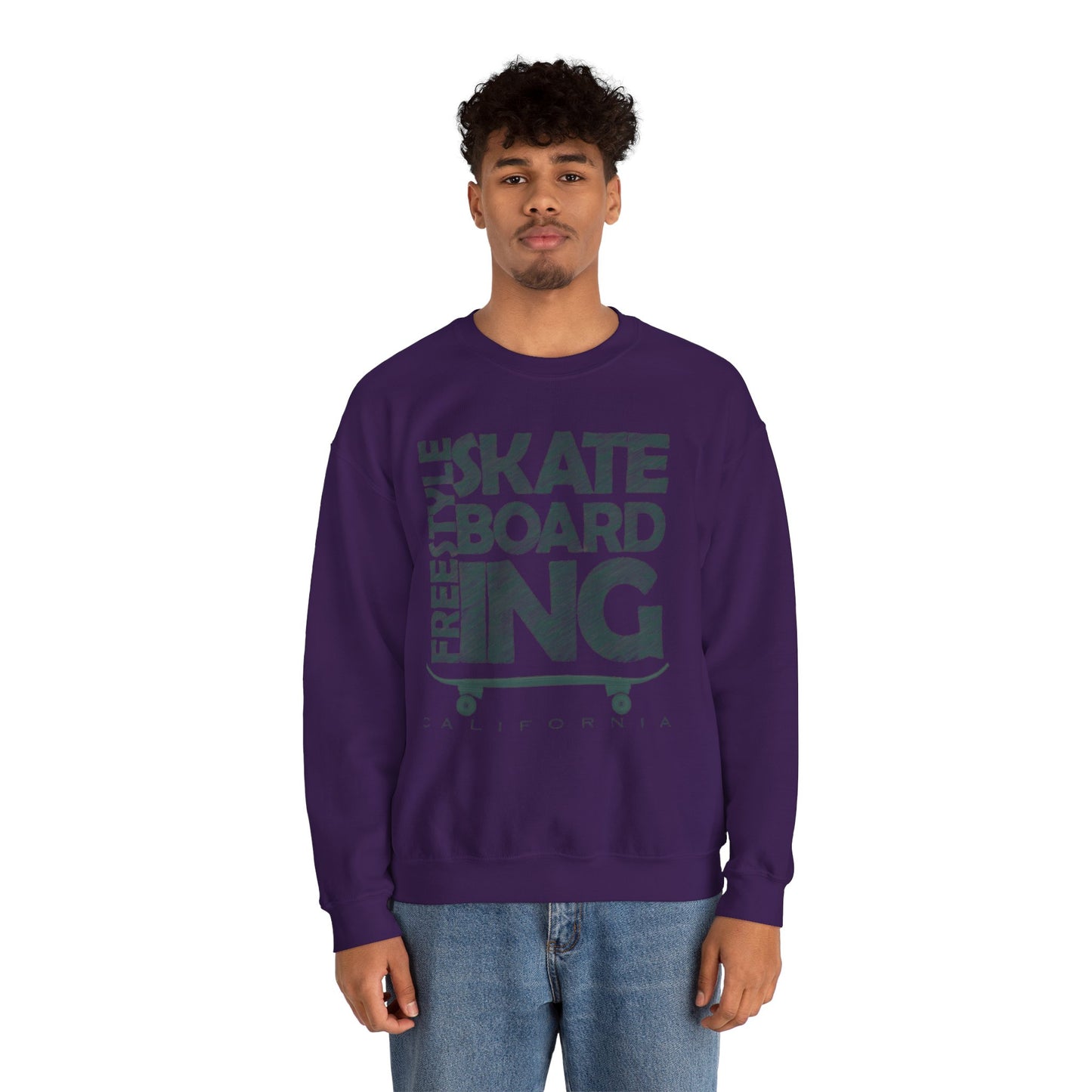 Skateboarding Crewneck Sweatshirt - Men's Heavy Blend™