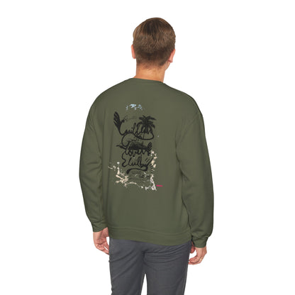 Pirate Themed Crewneck Sweatshirt, Cozy Men's Sweatshirt, Halloween Apparel, Gift for Sailors, Casual Streetwear