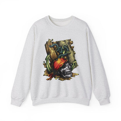 Pirate Themed Crewneck Sweatshirt, Cozy Men's Sweatshirt, Halloween Apparel, Gift for Sailors, Casual Streetwear