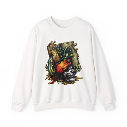Pirate Themed Crewneck Sweatshirt, Cozy Men's Sweatshirt, Halloween Apparel, Gift for Sailors, Casual Streetwear