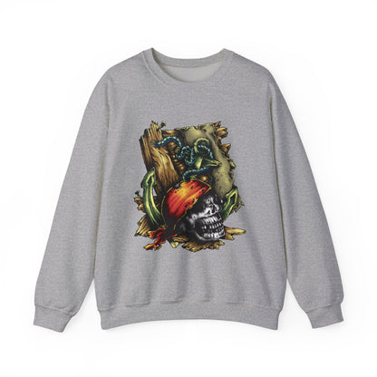 Pirate Themed Crewneck Sweatshirt, Cozy Men's Sweatshirt, Halloween Apparel, Gift for Sailors, Casual Streetwear