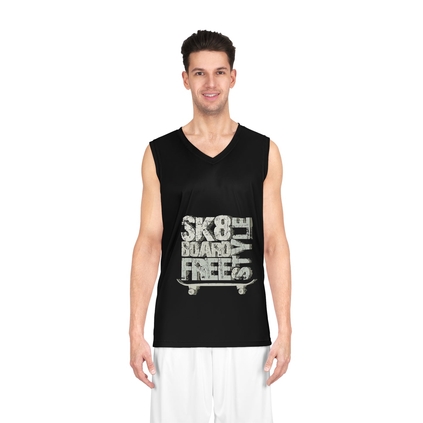 Skateboard Inspired Basketball Jersey - Free Style Vibe for Sports Lovers