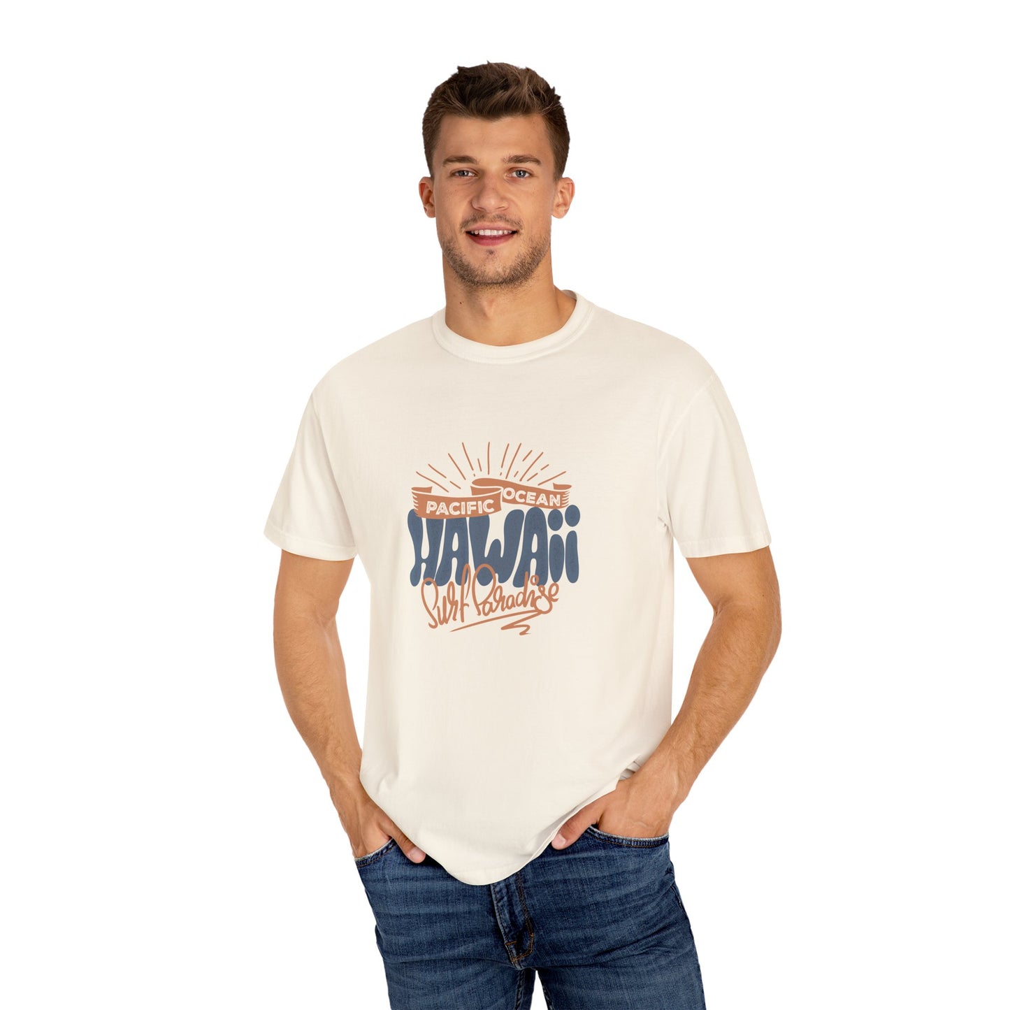 Hawaii Graphic Men's  T-Shirt - Pacific Ocean Surf Vibes