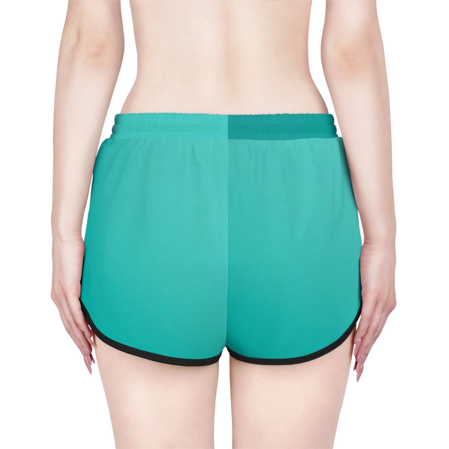 Women's Relaxed Beach Shorts - Soft Aqua Color for Summer Vibes