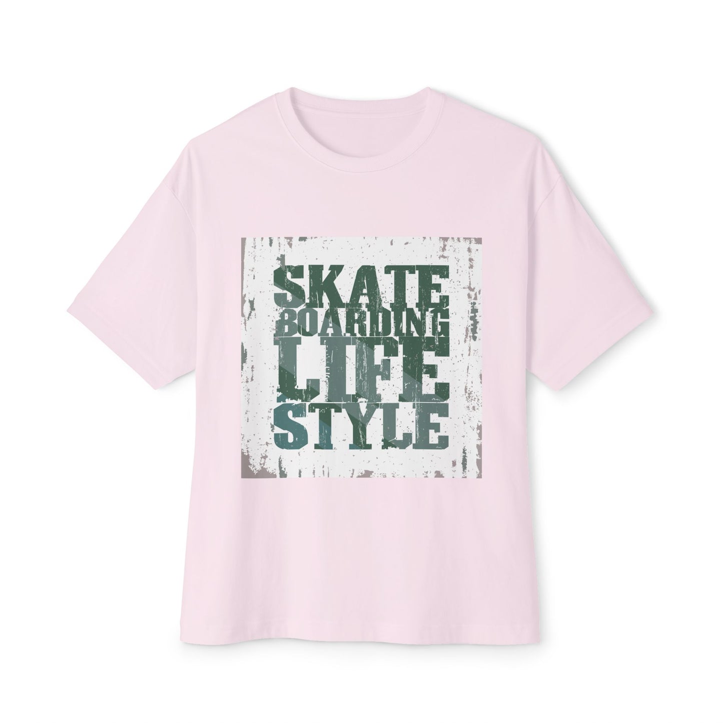 Skateboarding Lifestyle Oversized Boxy Tee - Men's Graphic T-Shirt