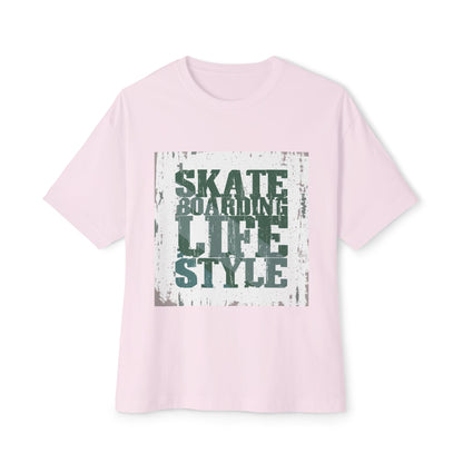 Skateboarding Lifestyle Oversized Boxy Tee - Men's Graphic T-Shirt