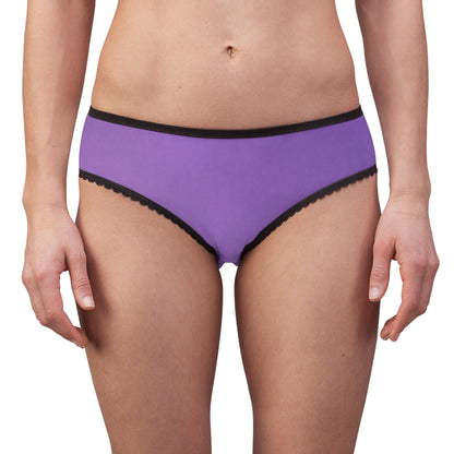 Lavender Lace-Trimmed Women's Briefs for Comfort and Style