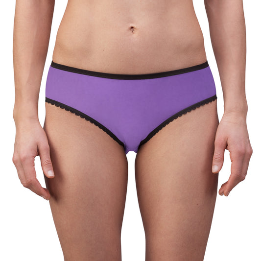 Lavender Lace-Trimmed Women's Briefs for Comfort and Style