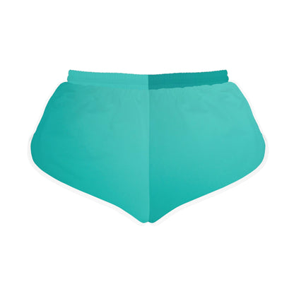 Women's Relaxed Beach Shorts - Soft Aqua Color for Summer Vibes