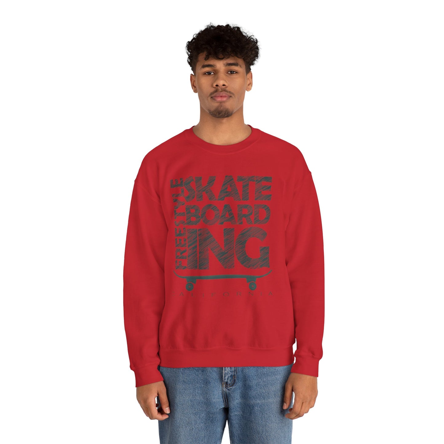 Skateboarding Crewneck Sweatshirt - Men's Heavy Blend™