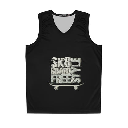 Skateboard Inspired Basketball Jersey - Free Style Vibe for Sports Lovers