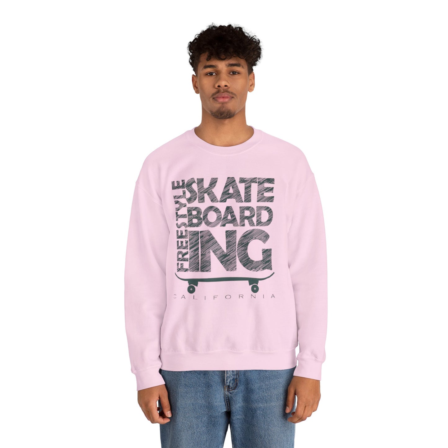 Skateboarding Crewneck Sweatshirt - Men's Heavy Blend™