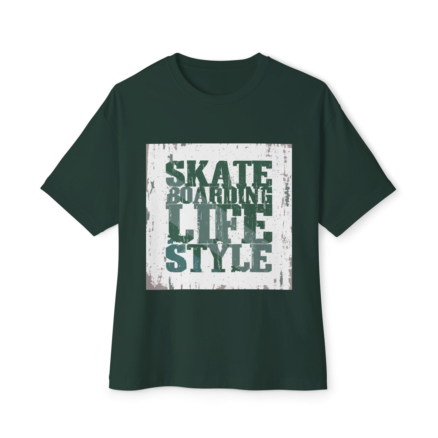 Skateboarding Lifestyle Oversized Boxy Tee - Men's Graphic T-Shirt