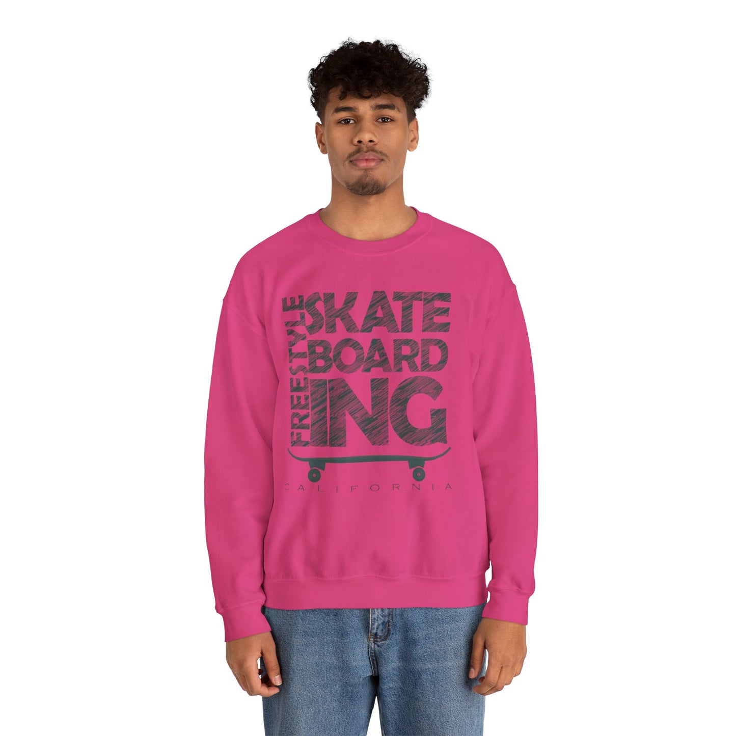 Skateboarding Crewneck Sweatshirt - Men's Heavy Blend™