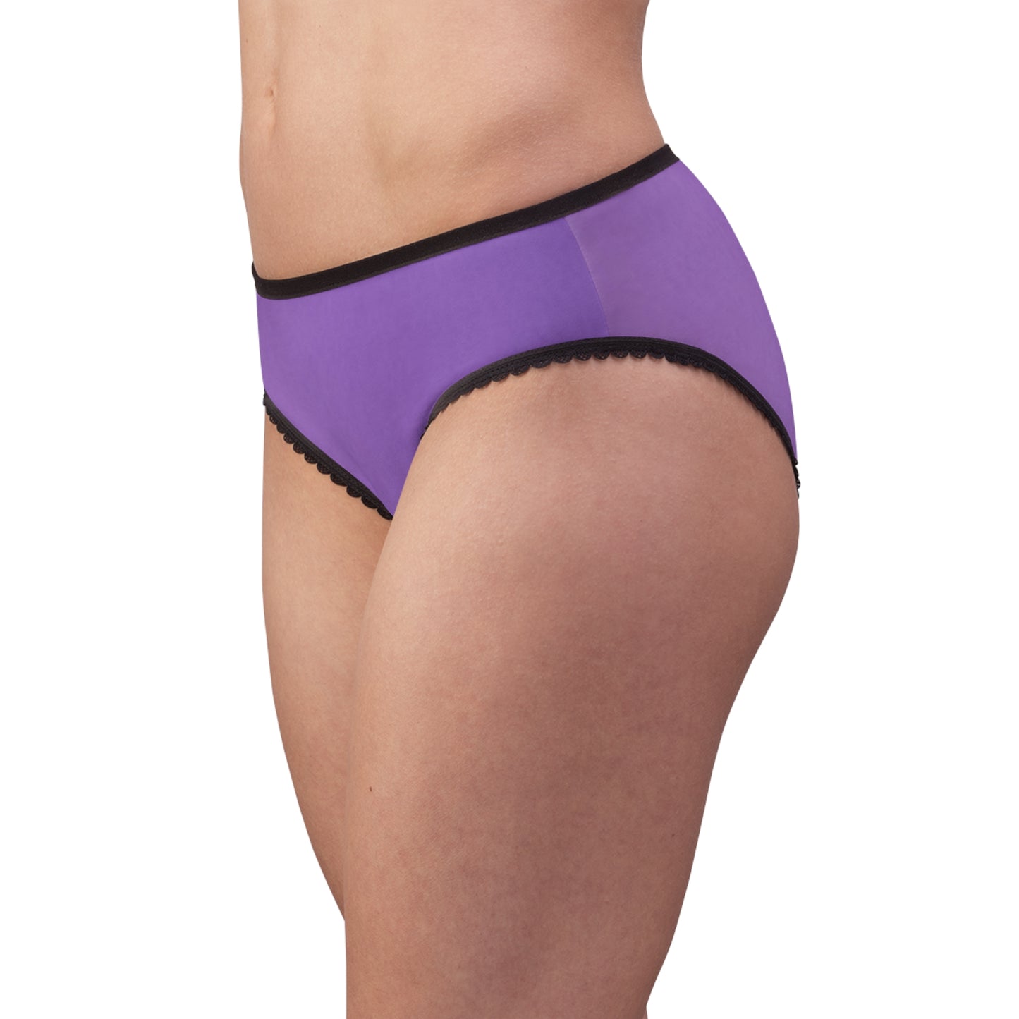 Lavender Lace-Trimmed Women's Briefs for Comfort and Style