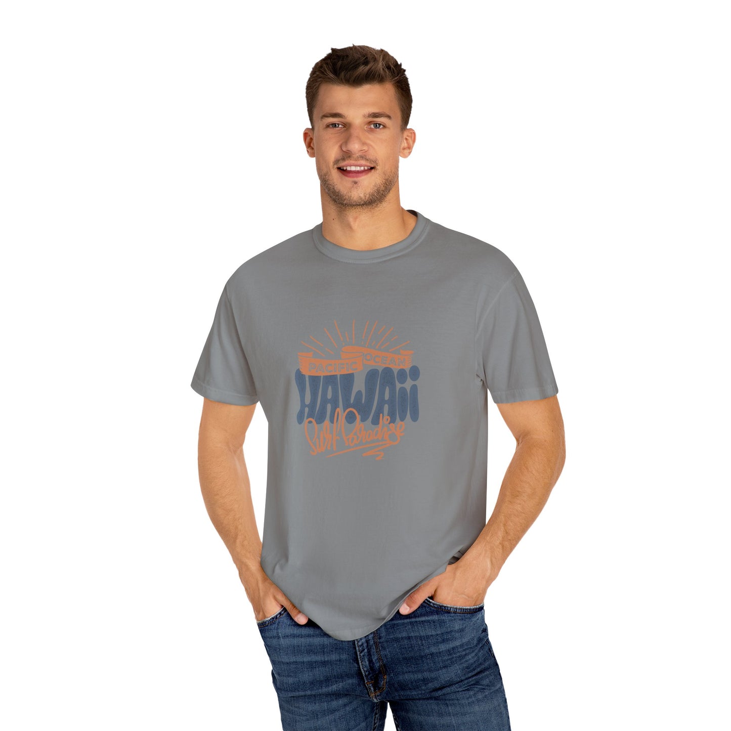 Hawaii Graphic Men's  T-Shirt - Pacific Ocean Surf Vibes