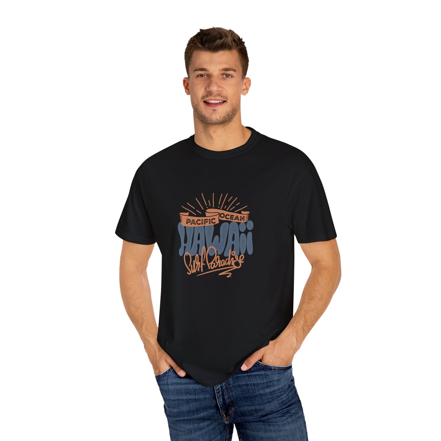 Hawaii Graphic Men's  T-Shirt - Pacific Ocean Surf Vibes