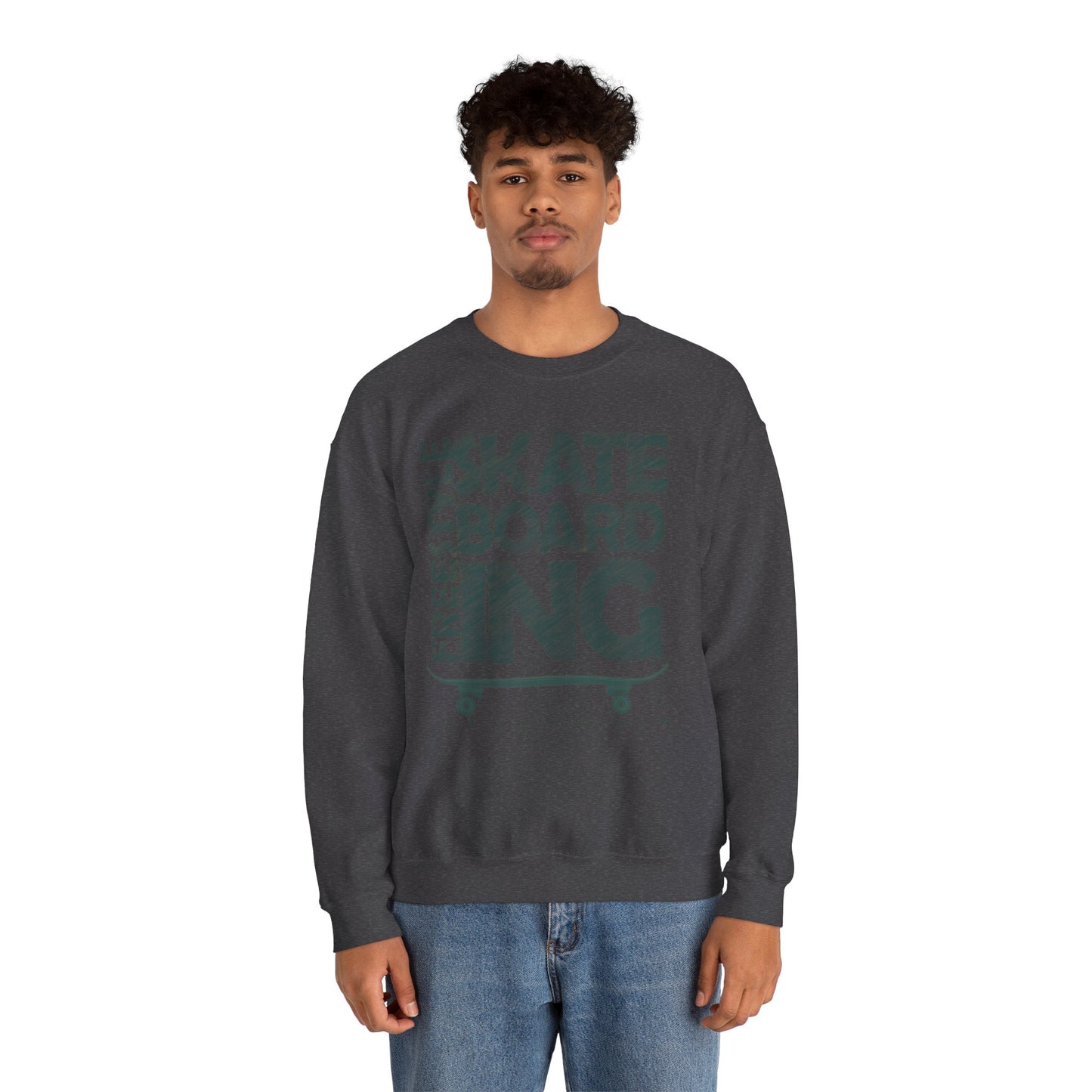 Skateboarding Crewneck Sweatshirt - Men's Heavy Blend™