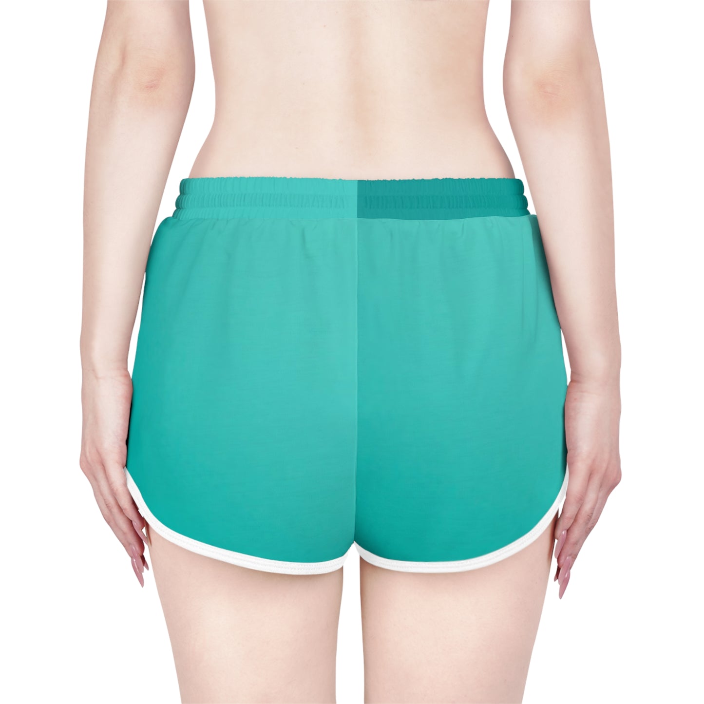Women's Relaxed Beach Shorts - Soft Aqua Color for Summer Vibes