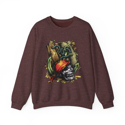 Pirate Themed Crewneck Sweatshirt, Cozy Men's Sweatshirt, Halloween Apparel, Gift for Sailors, Casual Streetwear