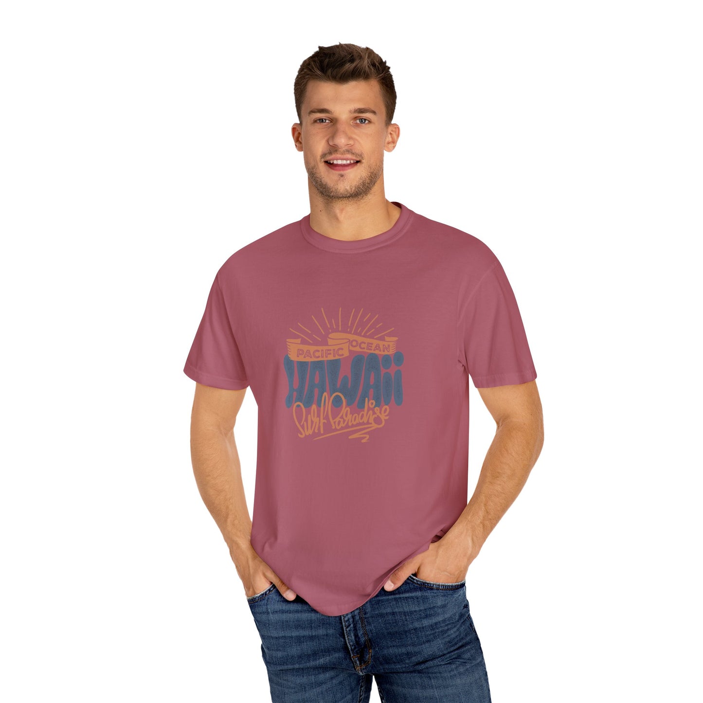 Hawaii Graphic Men's  T-Shirt - Pacific Ocean Surf Vibes