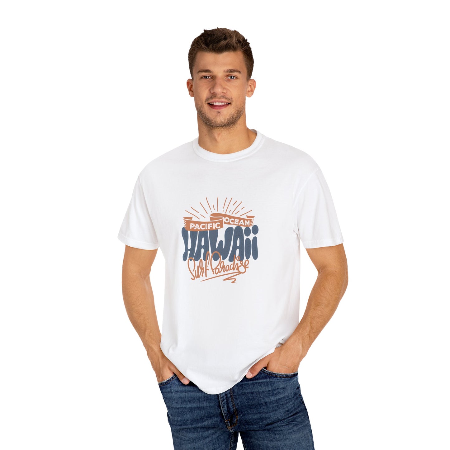 Hawaii Graphic Men's  T-Shirt - Pacific Ocean Surf Vibes
